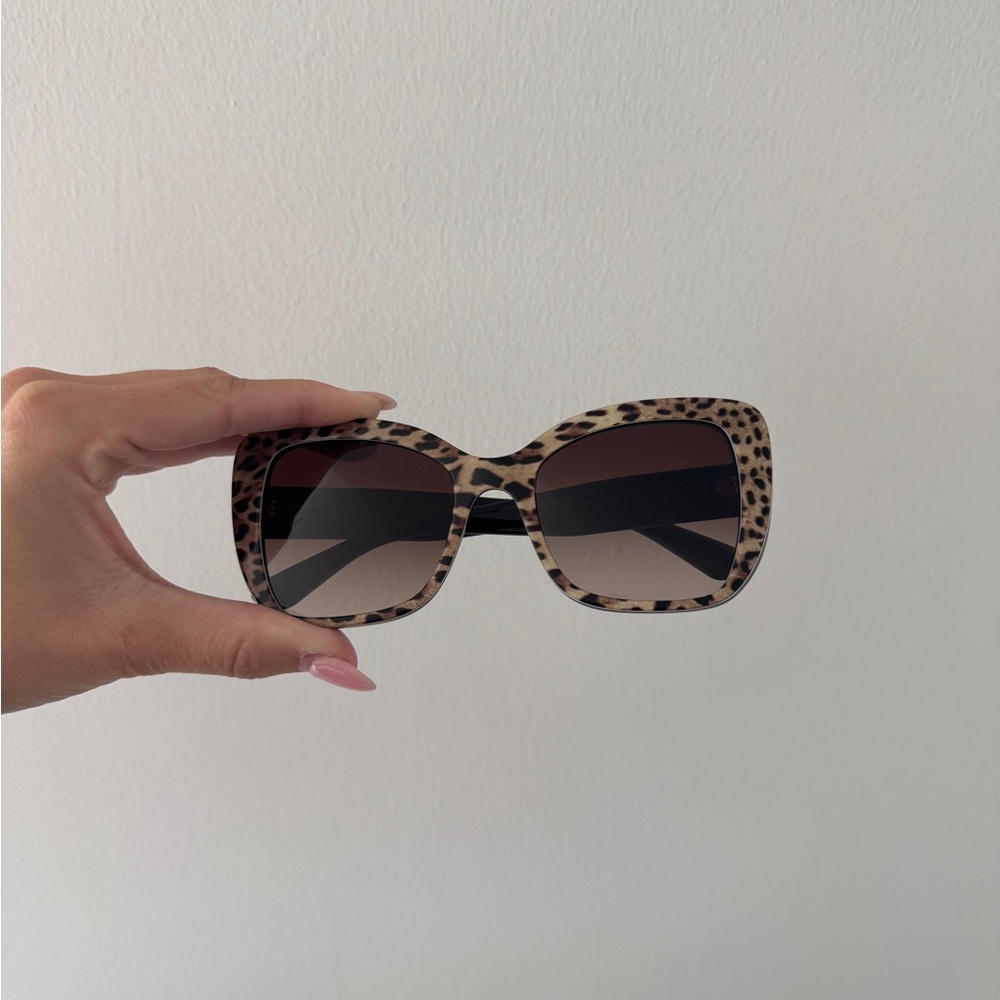 DOLCE & GABBANA Leopard Print Sunglasses - Picture 5 of 15